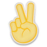 Crocs Peace Hand Sign Jibbitz Shoe Charm Women|Men|Jibbitz™ Charms