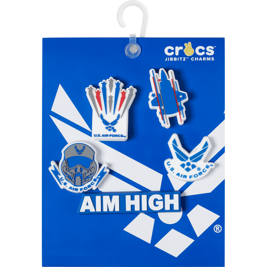 Women / Men / Kids Crocs - Armed Forces US Air Force 5Pck Jibbitz Shoe Charm