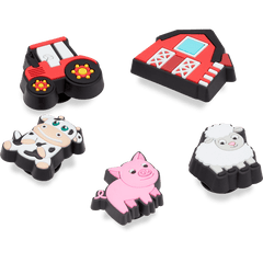 Crocs Cutesey Farm Animal 5 Pack Jibbitz Shoe Charm Women|Men|Kids|Jibbitz™ Charms