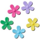 Crocs Flower Power 5 Pack Jibbitz™ charms Women|Men|Jibbitz™ Charms