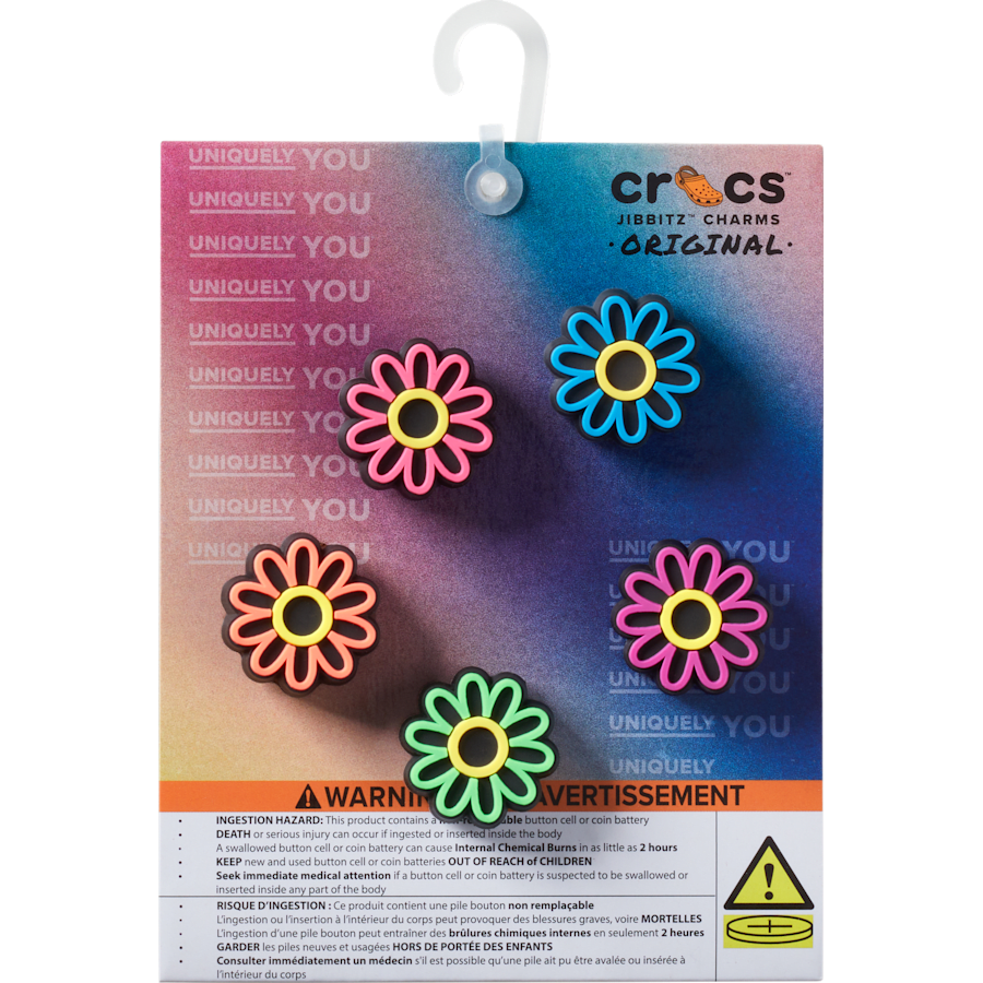 Women / Men Crocs - Lights Up Daisy 5 Pack Jibbitz Shoe Charm