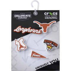 Crocs University of Texas 5 Pack Jibbitz™ charms Women|Men|Kids|Jibbitz™ Charms