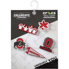 Crocs Ohio State University 5 Pack Jibbitz™ charms Women|Men|Jibbitz™ Charms