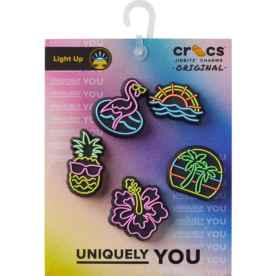 Women / Men Crocs - Lights Up Neon 5 Pack Jibbitz™ charms