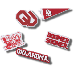 Crocs Univ of Oklahoma 5 Pack Jibbitz™ charms Women|Men|Kids|Jibbitz™ Charms