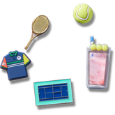 Crocs Day at The Tennis Court 5 Pack Jibbitz™ charms Women|Men|Jibbitz™ Charms