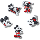 Crocs Mickey and Minnie PVC 5 Pack Jibbitz™ charms Women|Men|Kids|Jibbitz™ Charms