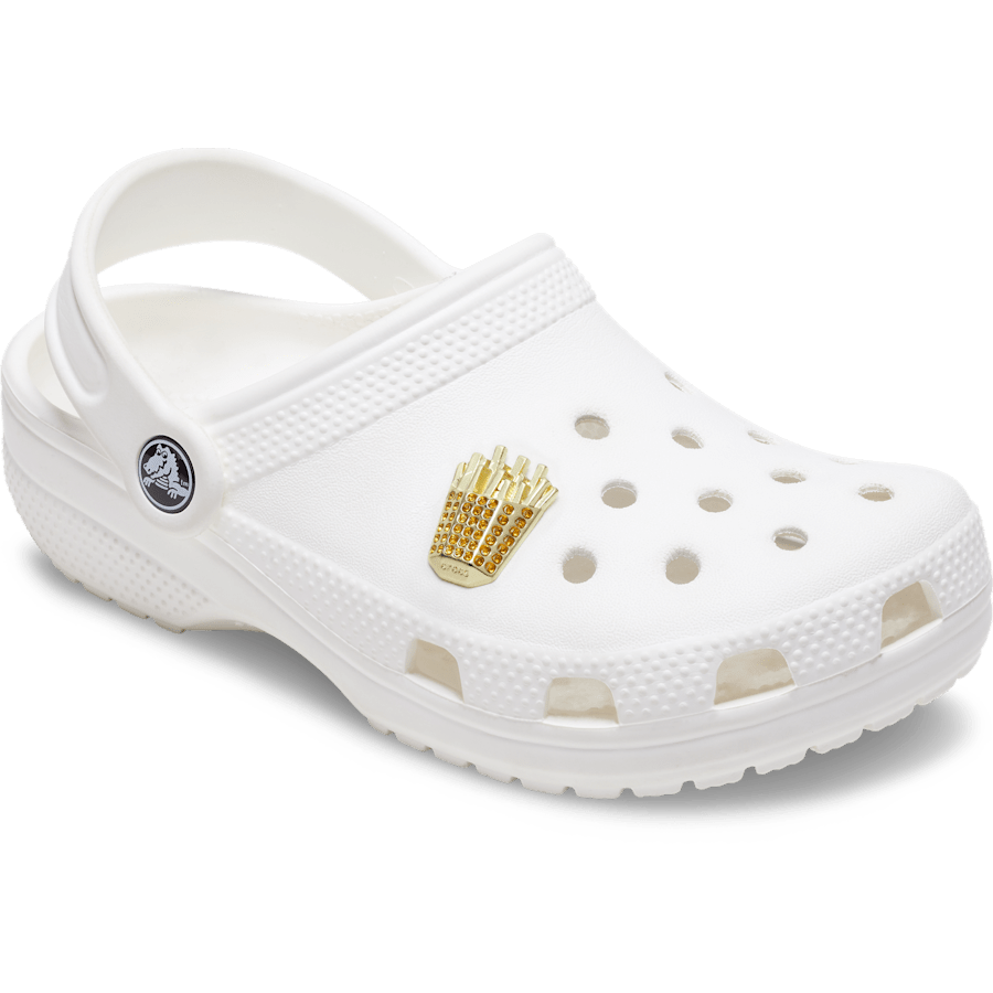 Women / Men Crocs - Gold French Fries Jibbitz™ charms