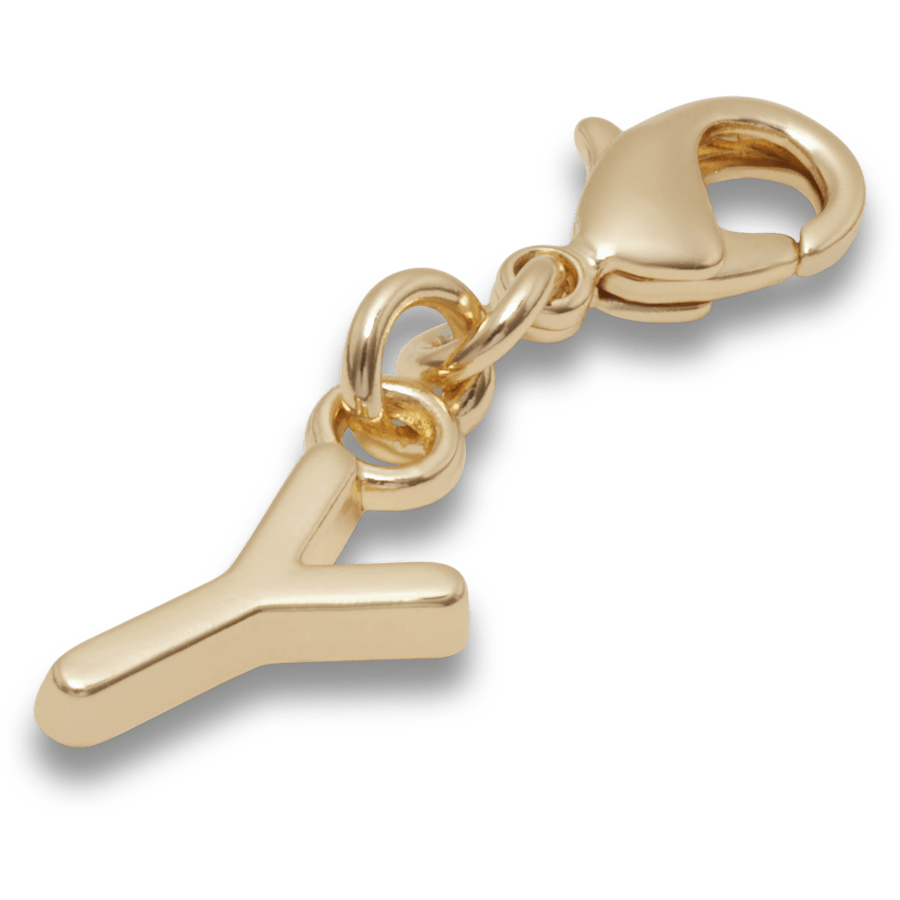 Women / Men / Kids Crocs - Gold Letter Y Charm Jibbitz™ charms
