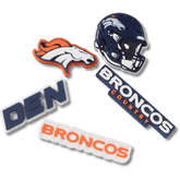 Crocs NFL Denver Broncos 5 Pack Jibbitz Shoe Charm Women|Men|Jibbitz™ Charms