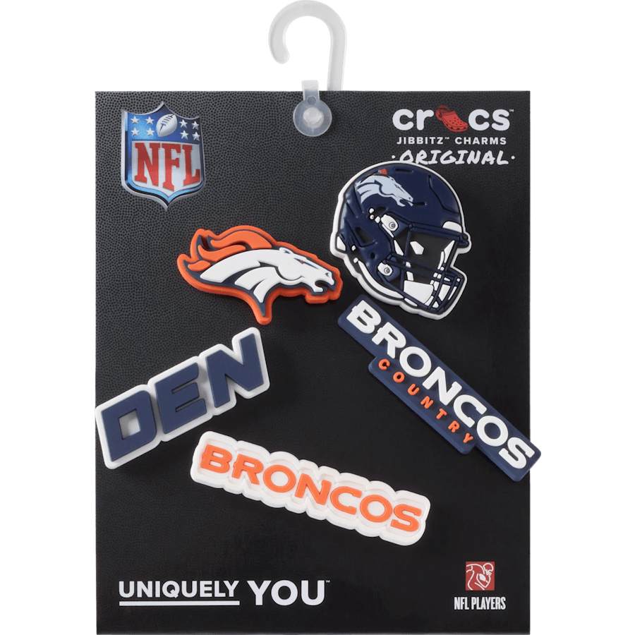 Women / Men Crocs - NFL Denver Broncos 5 Pack Jibbitz Shoe Charm