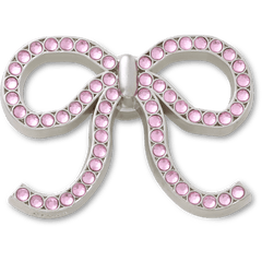 Crocs Pink Glittery Bow Jibbitz™ charms Women|Men|Jibbitz™ Charms