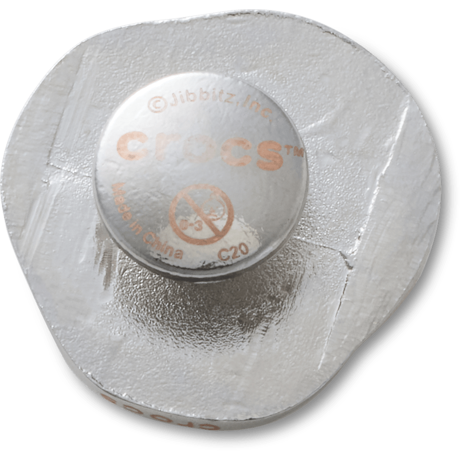 Women / Men Crocs - Silver and Pearl Disc Jibbitz™ charms