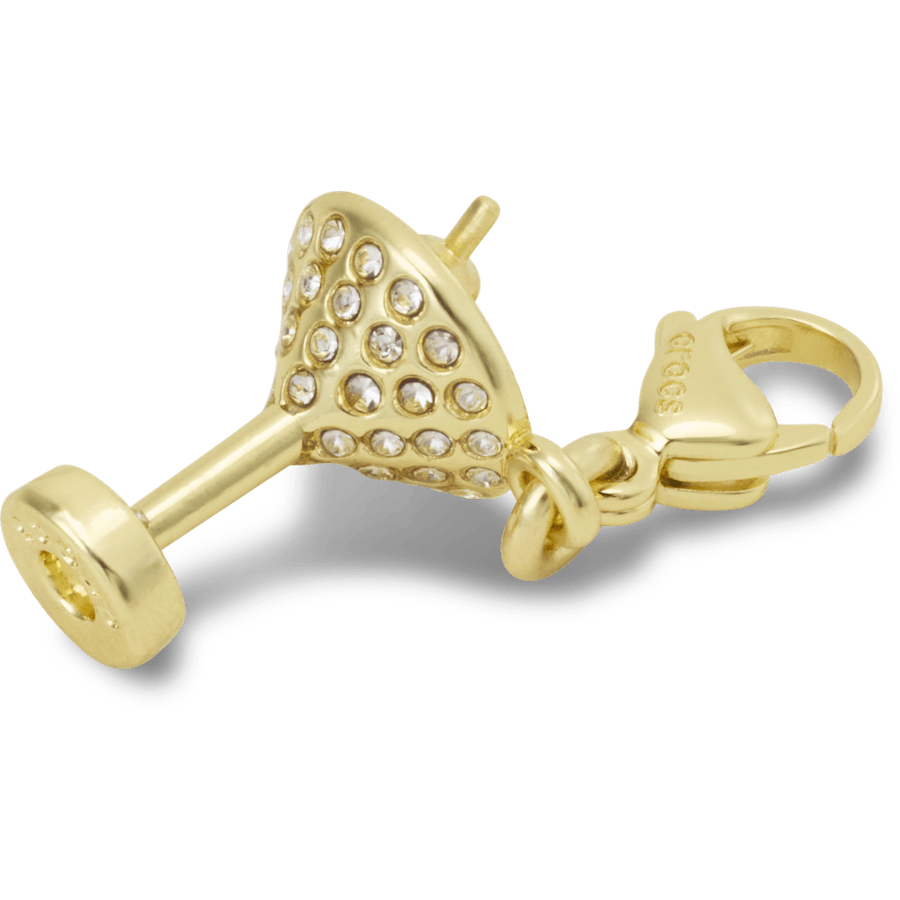 Women / Men / Kids Crocs - Gold Martini Charm Jibbitz charm