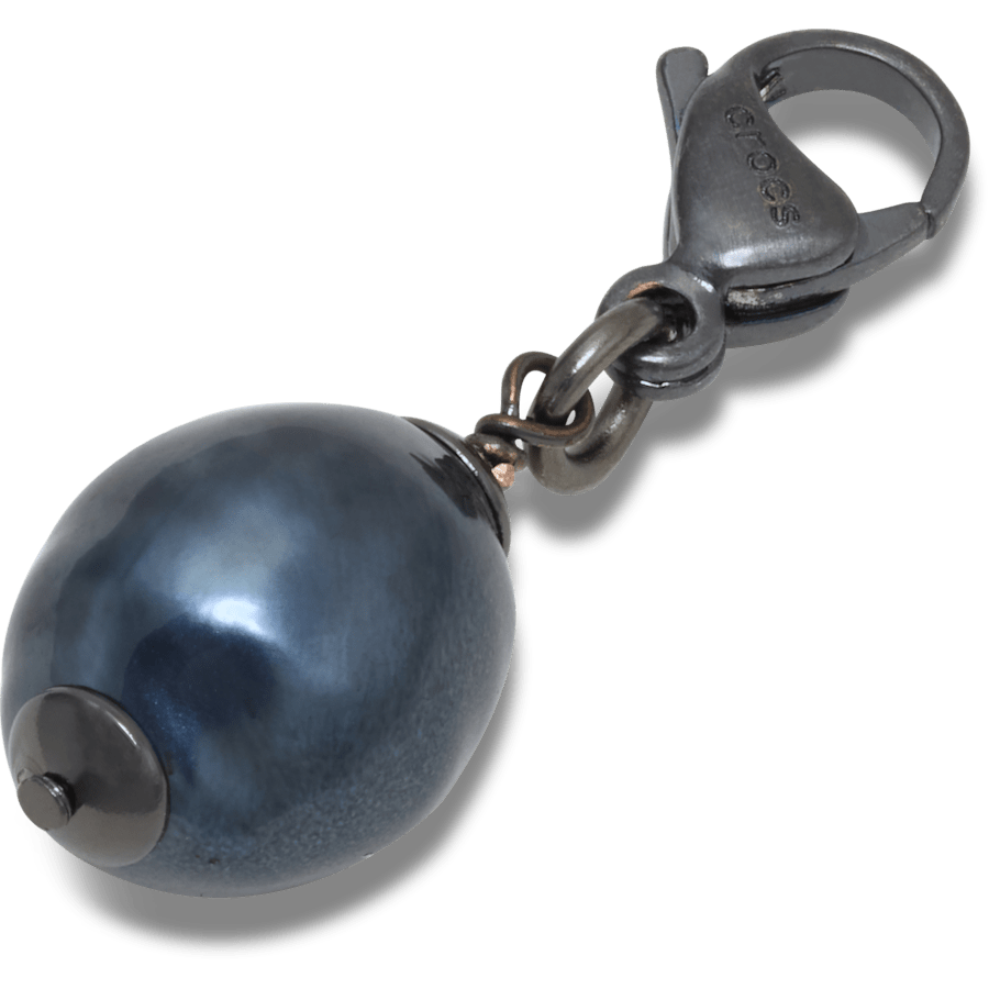 Women / Men / Kids Crocs - Silver Black SMT Pearl Charm Jibbitz charm