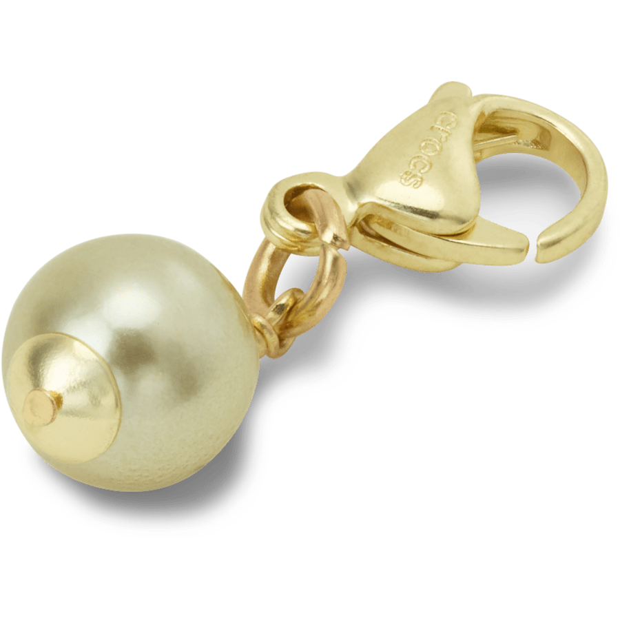 Women / Men / Kids Crocs - Gold and Green SMT Pearl Charm Jibbitz charm