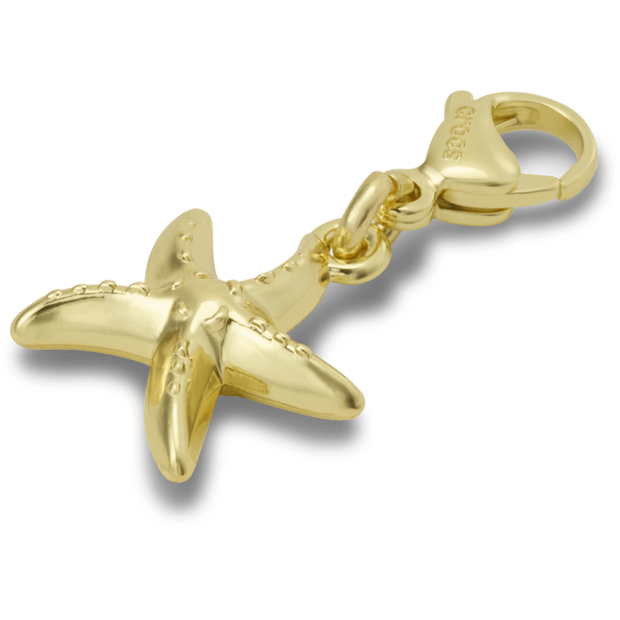 Women / Men / Kids Crocs - Gold Starfish Charm Jibbitz charm