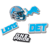 Crocs NFL Detroit Lions 5 Pack Jibbitz Shoe Charm Women|Men|Jibbitz™ Charms