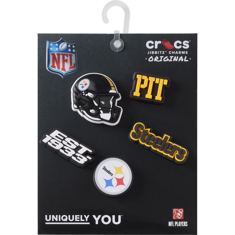 Women / Men Crocs - NFL Pittsburgh Steelers 5 Pack Jibbitz Shoe Charm