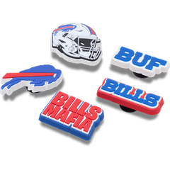 Crocs NFL Buffalo Bills 5 Pack Jibbitz Shoe Charm Women|Men|Jibbitz™ Charms