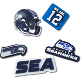 Crocs NFL Seattle Seahawks 5 Pack Jibbitz Shoe Charm Women|Men|Jibbitz™ Charms