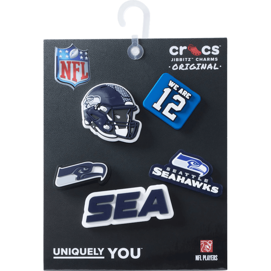 Women / Men Crocs - NFL Seattle Seahawks 5 Pack Jibbitz Shoe Charm
