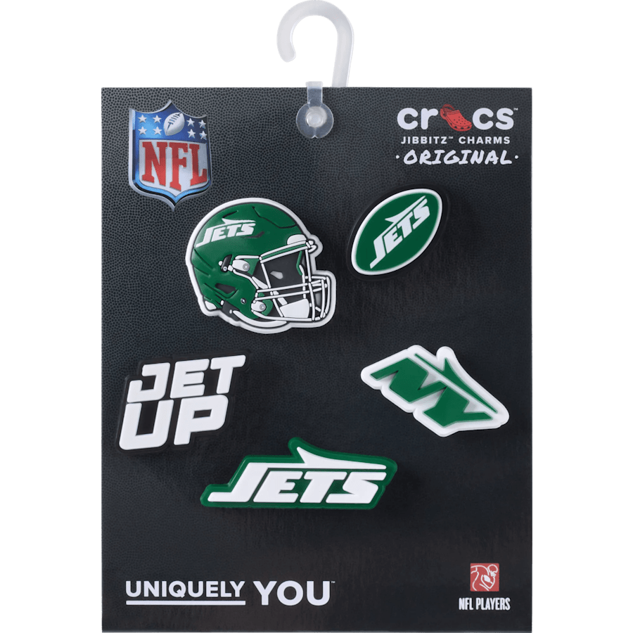 Women / Men Crocs - NFL New York Jets 5 Pack Jibbitz Shoe Charm