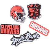 Crocs NFL Cleveland Browns 5 Pack Jibbitz Shoe Charm Women|Men|Jibbitz™ Charms