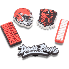 Crocs NFL Cleveland Browns 5 Pack Jibbitz Shoe Charm Women|Men|Jibbitz™ Charms