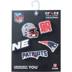 Crocs NFL New England Patriots 5 Pack Jibbitz Shoe Charm Women|Men|Jibbitz™ Charms
