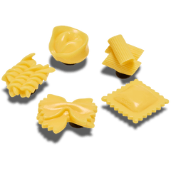 Crocs Realistic Pasta 5 Pack Jibbitz™ charms Women|Men|Jibbitz™ Charms
