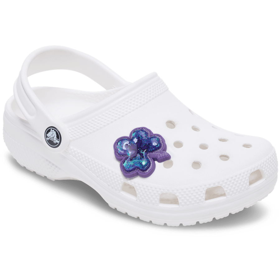 Women / Men Crocs - Squish Purple Hibiscus Jibbitz™ charms