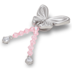 Crocs Silver Beaded Meta Butterfly Jibbitz™ charms Women|Men