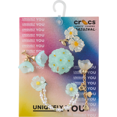 Crocs Blue Dainty Floral 5 Pack Jibbitz™ charms Women|Men|Jibbitz™ Charms