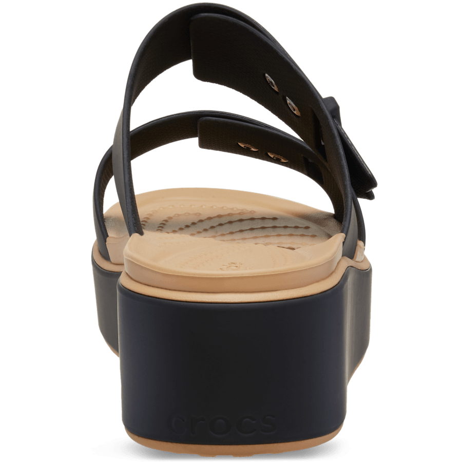 Women Crocs - Brooklyn Buckle Matte Wrap Low Wedge
