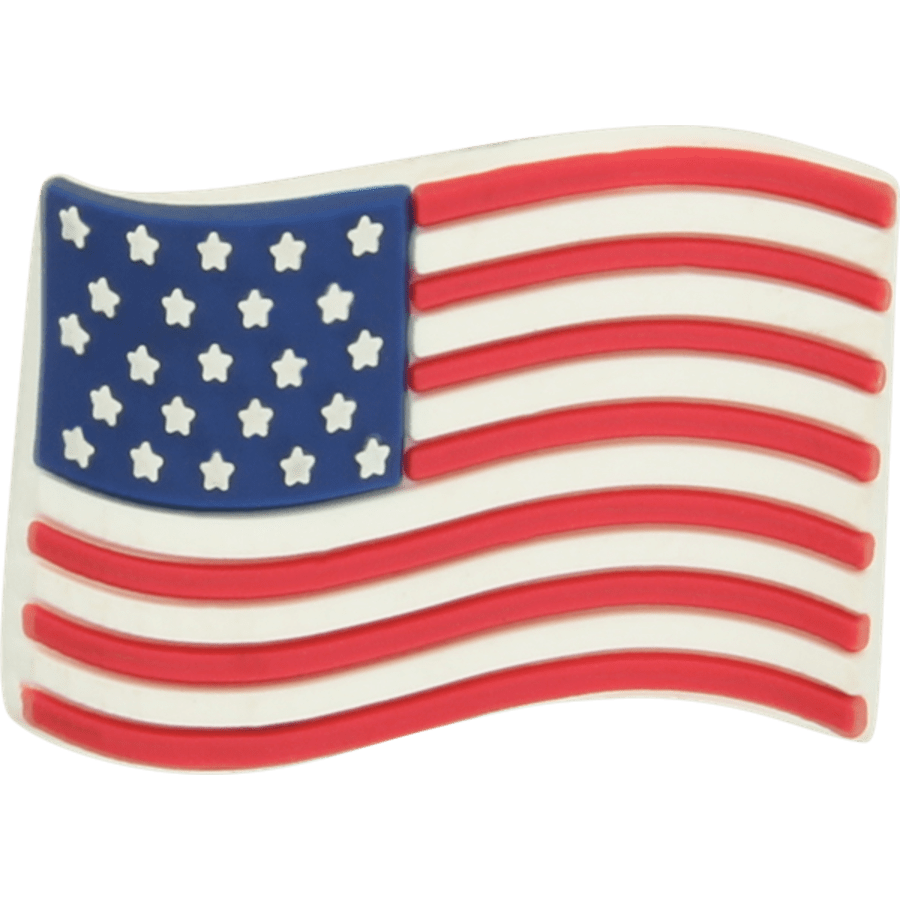 Women / Men Crocs - American Flag Jibbitz Shoe Charm