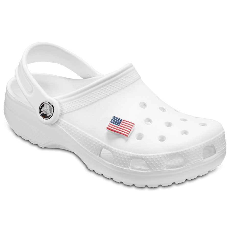 Women / Men Crocs - American Flag Jibbitz Shoe Charm