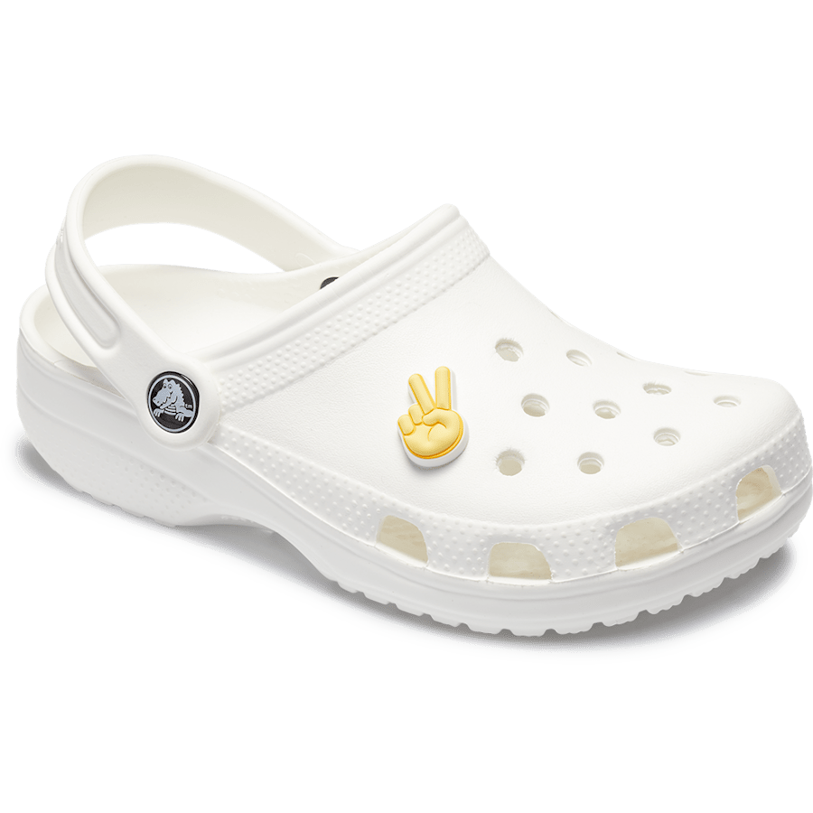 Women / Men Crocs - Peace Hand Sign Jibbitz Shoe Charm