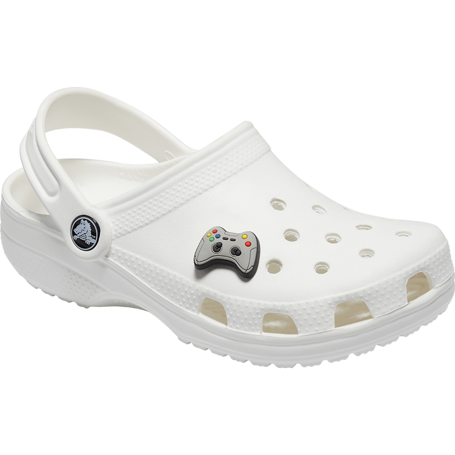 Women / Men Crocs - Grey Game Controller Jibbitz Shoe Charm