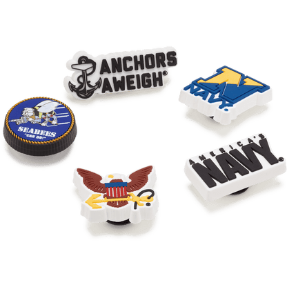 Women / Men / Kids Crocs - Armed Forces US Navy 5Pck Jibbitz Shoe Charm