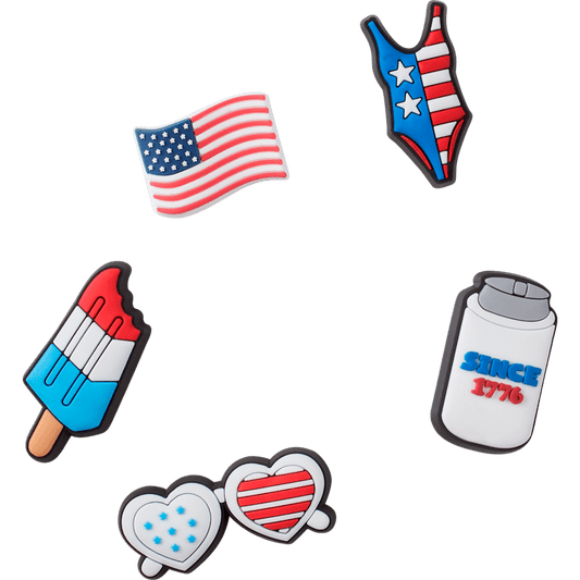 Women / Men Crocs - USA 5 Pack Jibbitz Shoe Charm