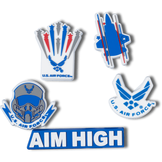 Women / Men / Kids Crocs - Armed Forces US Air Force 5Pck Jibbitz Shoe Charm
