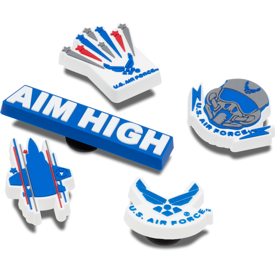 Women / Men / Kids Crocs - Armed Forces US Air Force 5Pck Jibbitz Shoe Charm