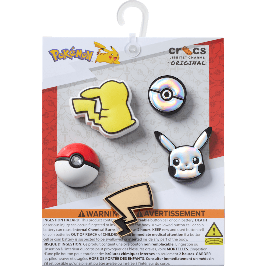Women / Men / Kids Crocs - Elevated Pokemon 5 Pack Jibbitz Shoe Charm