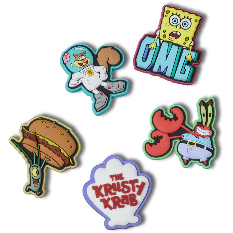 Women / Men / Kids Crocs - SpongeBob 5 Pack Jibbitz™ charms