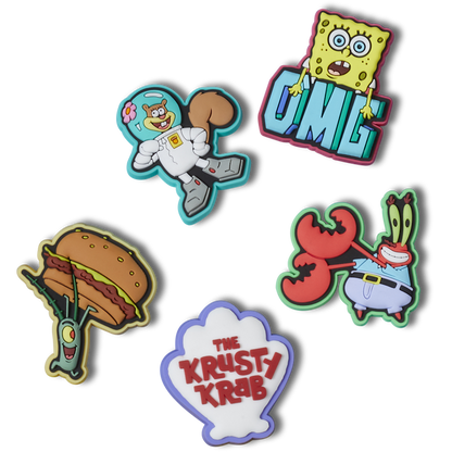 Women / Men / Kids Crocs - SpongeBob 5 Pack Jibbitz™ charms