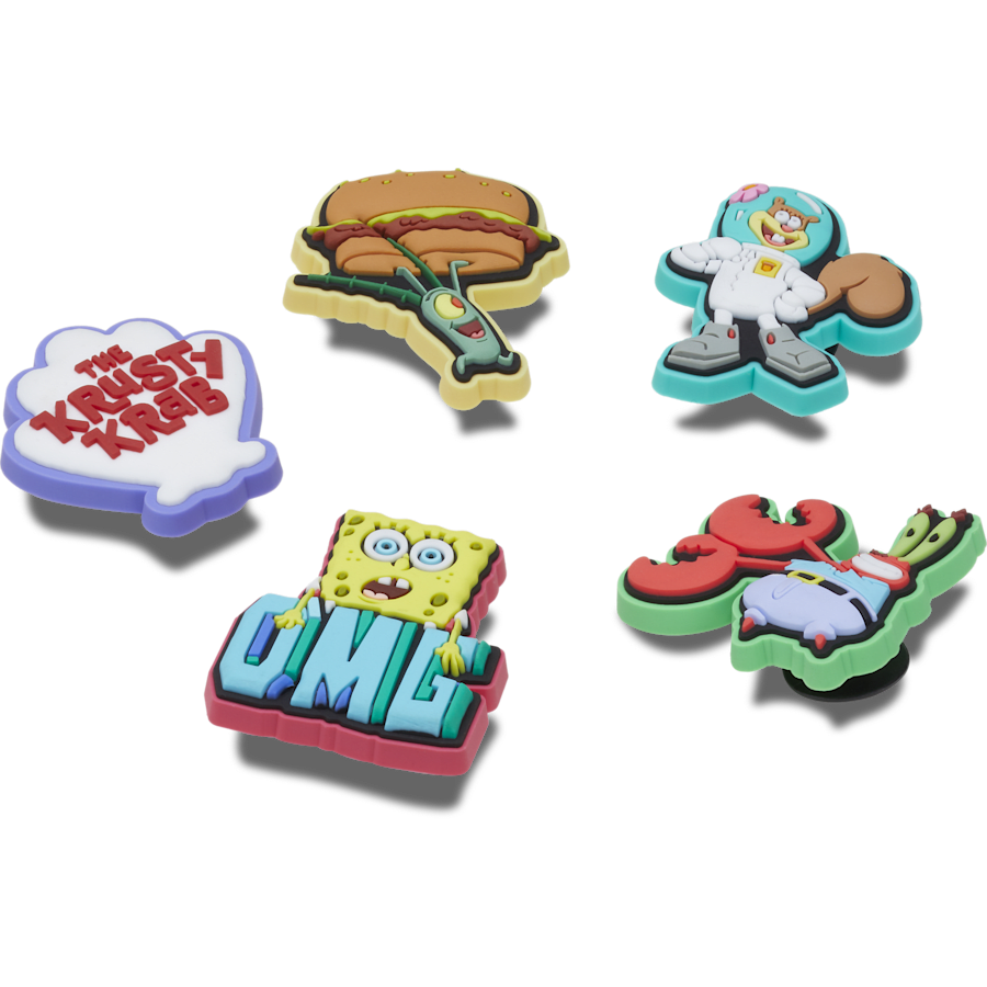 Women / Men / Kids Crocs - SpongeBob 5 Pack Jibbitz™ charms