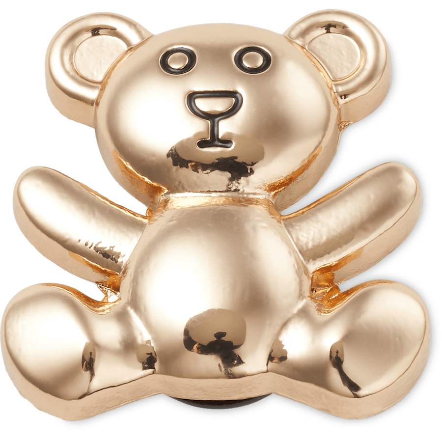 Women / Men Crocs - Gold Teddy Bear Jibbitz Shoe Charm