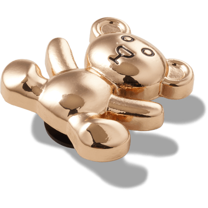 Women / Men Crocs - Gold Teddy Bear Jibbitz Shoe Charm