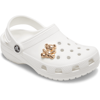 Women / Men Crocs - Gold Teddy Bear Jibbitz Shoe Charm